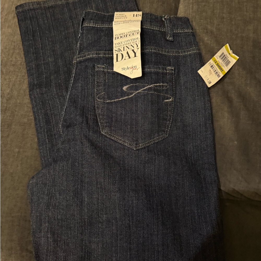 Style & Co. Women's Boot Cut Jeans - Dark Blue